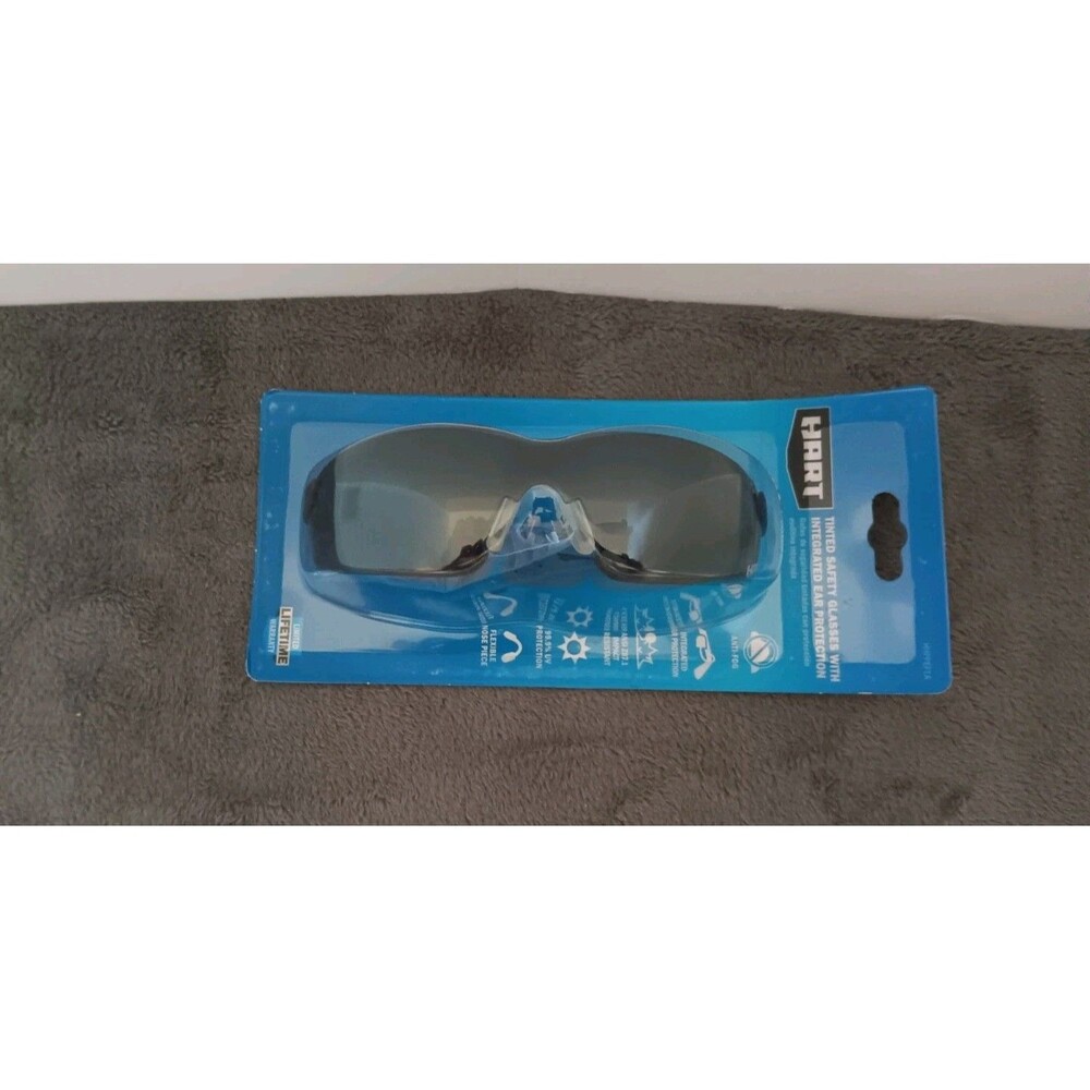 Hart Tinted Safety Glasses W/ Integrated Ear Protection